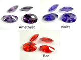 CZ beads, Faceted Oval Beads-Cubic Zirconia-BeadXpert
