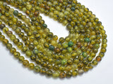 Dragon Vein Agate Beads-Green, 6mm (6.5mm) Round-Gems: Round & Faceted-BeadXpert