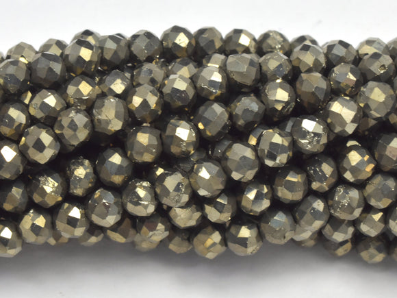 Pyrite Beads, 3mm Micro Faceted Round-Gems: Round & Faceted-BeadXpert