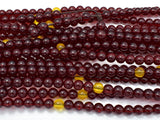 Blood Amber Resin, 8mm(5.8mm) Round Beads, 33 Inch, Approx 108 beads-Gems: Round & Faceted-BeadXpert