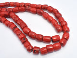 Red Bamboo Coral Beads,11-12mm Tube Beads-BeadXpert