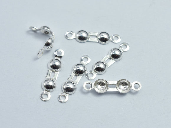 10pcs 925 Sterling silver Bead Tips, 3mm ball, 13.5mm Long-BeadXpert