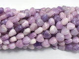 Lepidolite 8mm Heart Beads, 15 Inch-BeadXpert