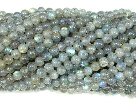 Labradorite Beads, 4mm (4.5 mm) Round Beads-Gems: Round & Faceted-BeadXpert