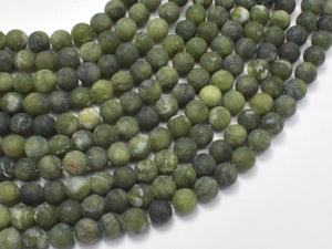 Matte Jade Beads, 6mm (6.6mm) Round-Gems: Round & Faceted-BeadXpert