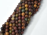 Picasso Jasper Beads, 6mm Round Beads-BeadXpert