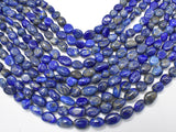 Natural Lapis Lazuli, Approx 6x8mm Nugget Beads-Gems:Assorted Shape-BeadXpert