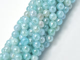 Mystic Coated Agate-Light Blue, 8mm Faceted-Gems: Round & Faceted-BeadXpert