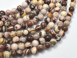 Brown Zebra Jasper Beads, 8mm Round Beads-Gems: Round & Faceted-BeadXpert