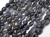 Iolite Beads, Approx 6x8mm Nugget Beads-Gems: Nugget,Chips,Drop-BeadXpert