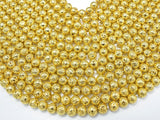 Lava-Gold Plated, 8mm (8.7mm) Round-Gems: Round & Faceted-BeadXpert