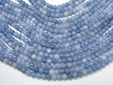 Jade Beads-Blue Gray, 6mm (6.3mm) Round Beads-Gems: Round & Faceted-BeadXpert