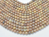 Mystic Coated Sunstone, 8mm Faceted Round Beads, AB Coated-Gems: Round & Faceted-BeadXpert