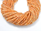 Orange Calcite Beads, Round, 4mm, 16 Inch-Agate: Round & Faceted-BeadXpert