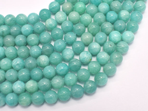 Amazonite-Green 8mm Round Beads, 15.5 Inch-BeadXpert