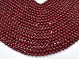 Jade Beads-Red, 6mm (6.4mm) Round Beads-Gems: Round & Faceted-BeadXpert