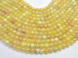 Mystic Coated Fire Agate- Yellow, 8mm Faceted-BeadXpert