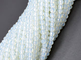 White Opalite Beads, 4mm Faceted Round Beads-BeadXpert
