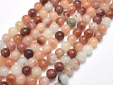 Jade - Multicolor, 8mm Round-Gems: Round & Faceted-BeadXpert