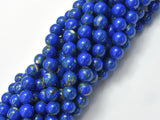 Shell Turquoise Howlite-Dark Blue, 8mm (8.5mm)-BeadXpert