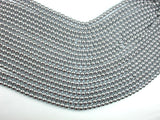 Hematite Beads, Silver, 6mm Round Beads-Gems: Round & Faceted-BeadXpert