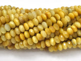 Golden Tiger Eye Beads, 4x6mm Faceted Rondelle-Gems:Assorted Shape-BeadXpert