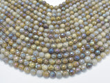 Mystic Coated Labradorite Beads, 8mm (7.8mm) Faceted Round-Gems: Round & Faceted-BeadXpert