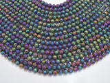 Lava-Rainbow Plated, 6mm (6.6mm) Round-Gems: Round & Faceted-BeadXpert