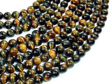 Blue / Yellow Tiger Eye, 6mm (6.5 mm) Round-Gems: Round & Faceted-BeadXpert