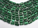 Malachite 7x11mm Faceted Tube-BeadXpert