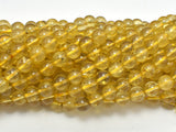 Gold Rutilated Quartz, 6mm (6.5mm) Round Beads-Gems: Round & Faceted-BeadXpert