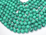 Howlite Turquoise Beads-Green, 12mm Round Beads-Gems: Round & Faceted-BeadXpert