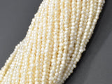 Fresh Water Pearl Beads-White, Approx 1.8-2mm Potato Beads-Pearls & Glass-BeadXpert