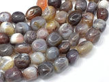 Botswana Agate, 10x14mm Nugget Beads, 15.5 Inch-Gems: Nugget,Chips,Drop-BeadXpert