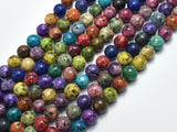 Sesame Jasper-Multi Color 8mm Round Beads, 15 Inch-BeadXpert