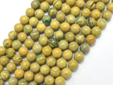Green Muscovite 8mm Round Beads, 15 Inch-BeadXpert