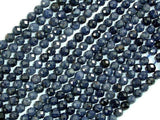 Blue Sapphire Beads, 3mm(3.5mm) Faceted Round, 15.5 Inch-Agate: Round & Faceted-BeadXpert