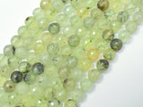 Prehnite Beads, 8mm (7.8mm) Faceted Round-Gems: Round & Faceted-BeadXpert