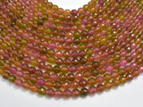 Watermelon Tourmaline Jade Beads - Multicolor, 8mm Faceted Round-Gems: Round & Faceted-BeadXpert