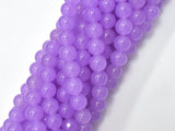 Jade - Purple, 8mm Round Beads, 15 Inch-BeadXpert