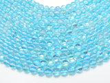 Mystic Aura Quartz-Aqua Blue, 8mm (8.5mm)-Gems: Round & Faceted-BeadXpert