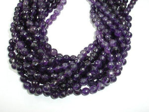 Amethyst Beads, 8mm Faceted Round Beads-Gems: Round & Faceted-BeadXpert