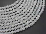 Selenite, Gypsum, 6mm (6.3mm), Round Beads-BeadXpert