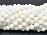 Tridacna Shell, 8mm Round Beads-Gems: Round & Faceted-BeadXpert
