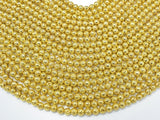Lava-Gold Plated, 6mm (6.7mm) Round-Gems: Round & Faceted-BeadXpert