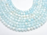 Dominican Larimar, Genuine Larimar, 8mm (8.5mm) Round Beads, 15.5 Inch-BeadXpert