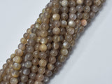 Gray Moonstone Beads, 6mm, Round Beads-BeadXpert