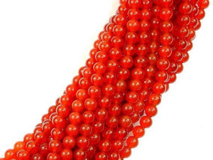Carnelian Beads, Round, 4mm-Gems: Round & Faceted-BeadXpert
