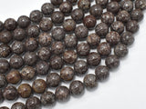 Brown Snowflake Obsidian Beads, Round, 10mm-BeadXpert