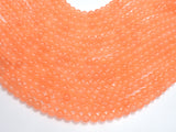 Jade - Orange, 6mm (6.3mm) Round-Gems: Round & Faceted-BeadXpert